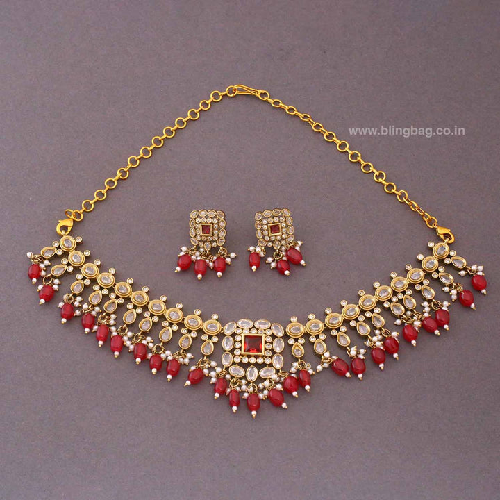 Ruby Yuska Victorian Jewellery Set - New Arrival