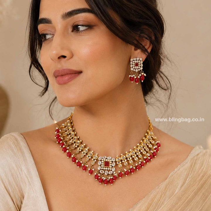 Ruby Yuska Victorian Jewellery Set - New Arrival