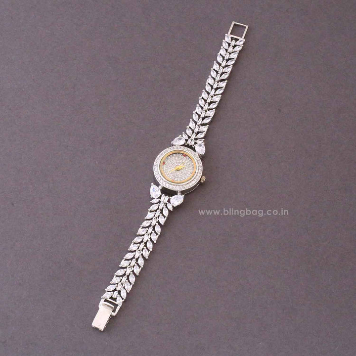 Silver Biancabella Zirconia Watch