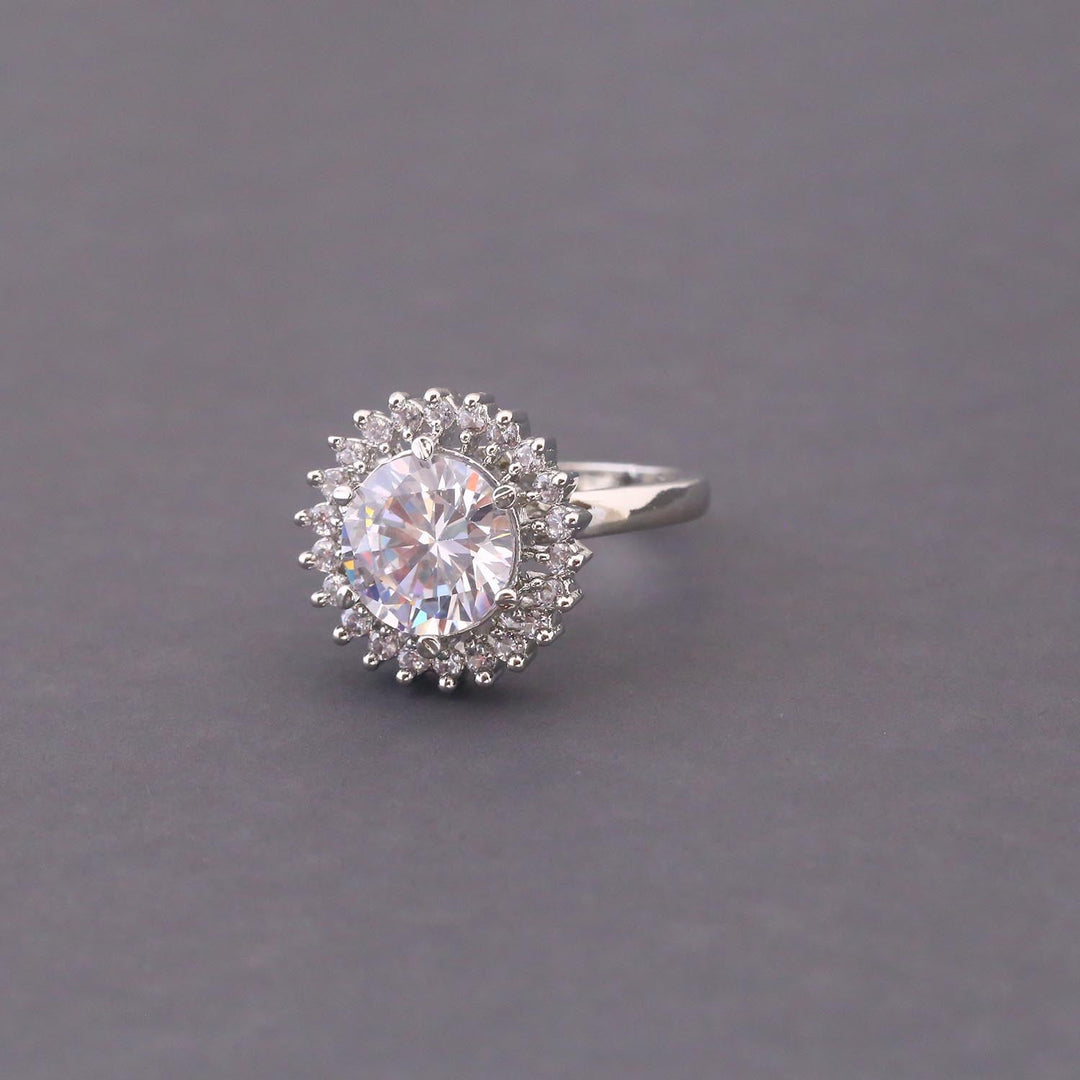 Silver Rico Solitaire Zirconia Ring