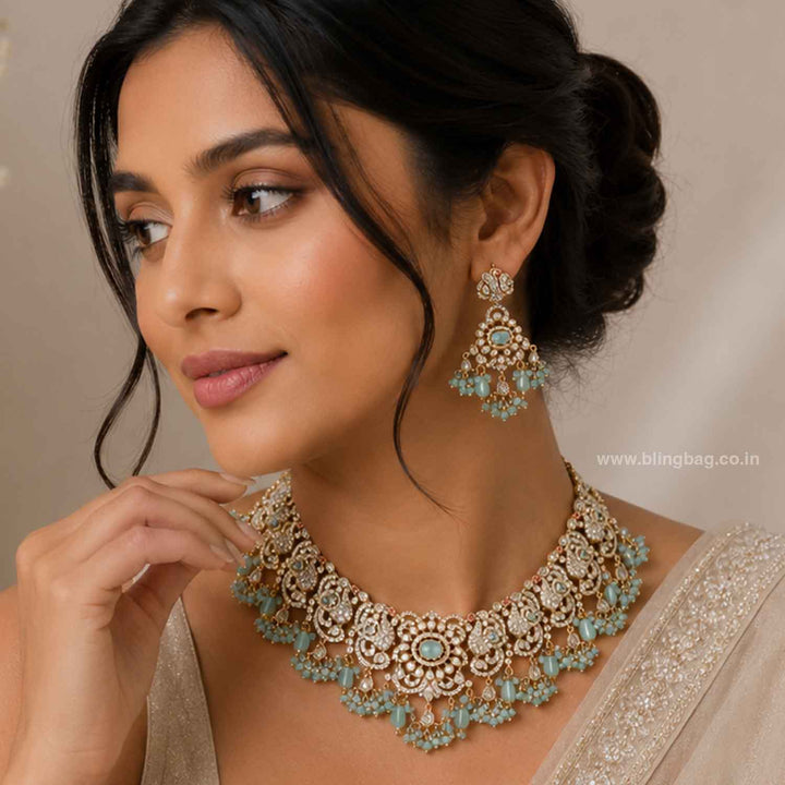 Turquoise Gisania Victorian Jewellery Set - New Arrival