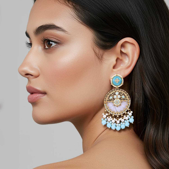 Turquoise Haniya Chandbalis