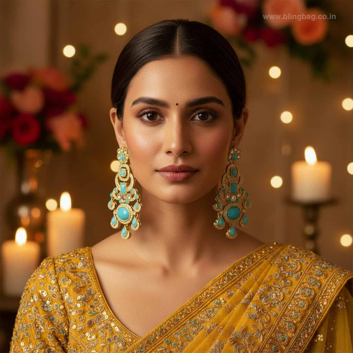 Turquoise Kavishna Danglers