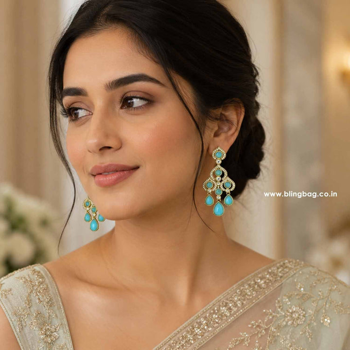 Turquoise Panya Danglers