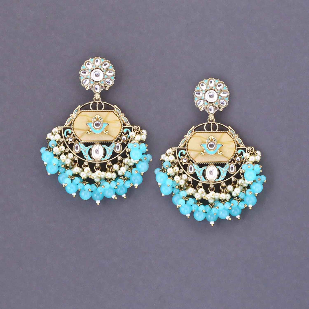 Turquoise Phuleri Chandbalis