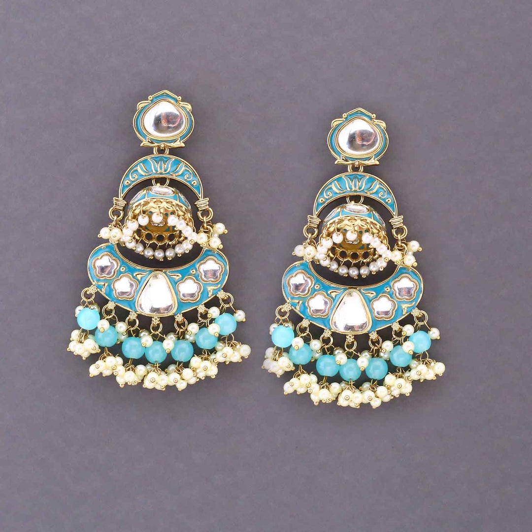 Turquoise Sidra Chandbalis