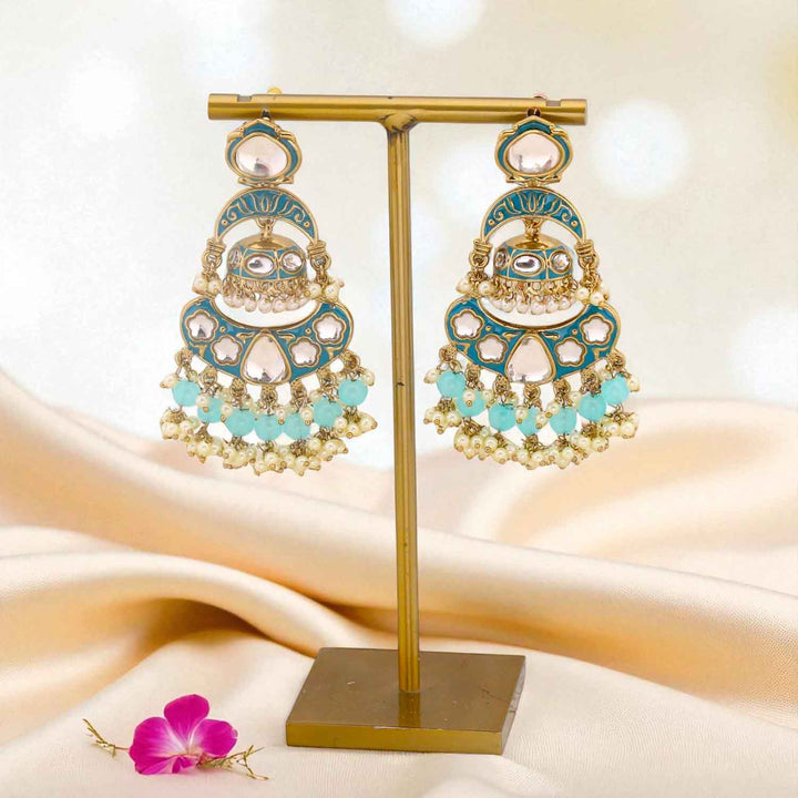 Turquoise Sidra Chandbalis