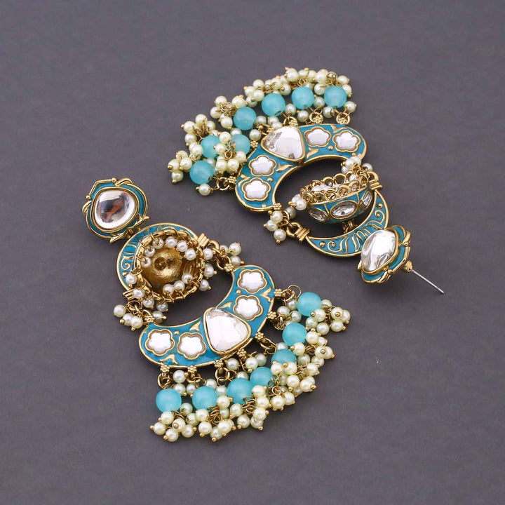 Turquoise Sidra Chandbalis