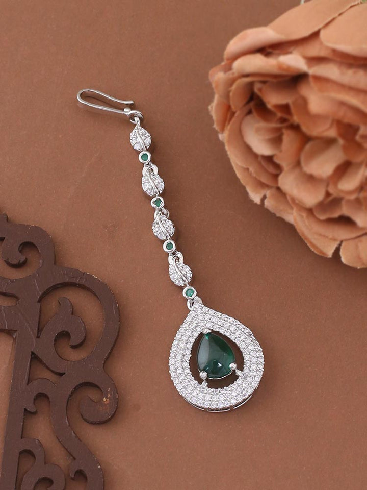 Emerald Isla Maang Tikka