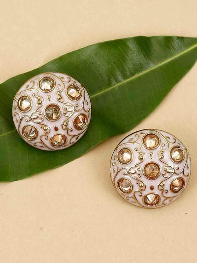 earrings - Bling Bag Lilac Astra Designer Studs
