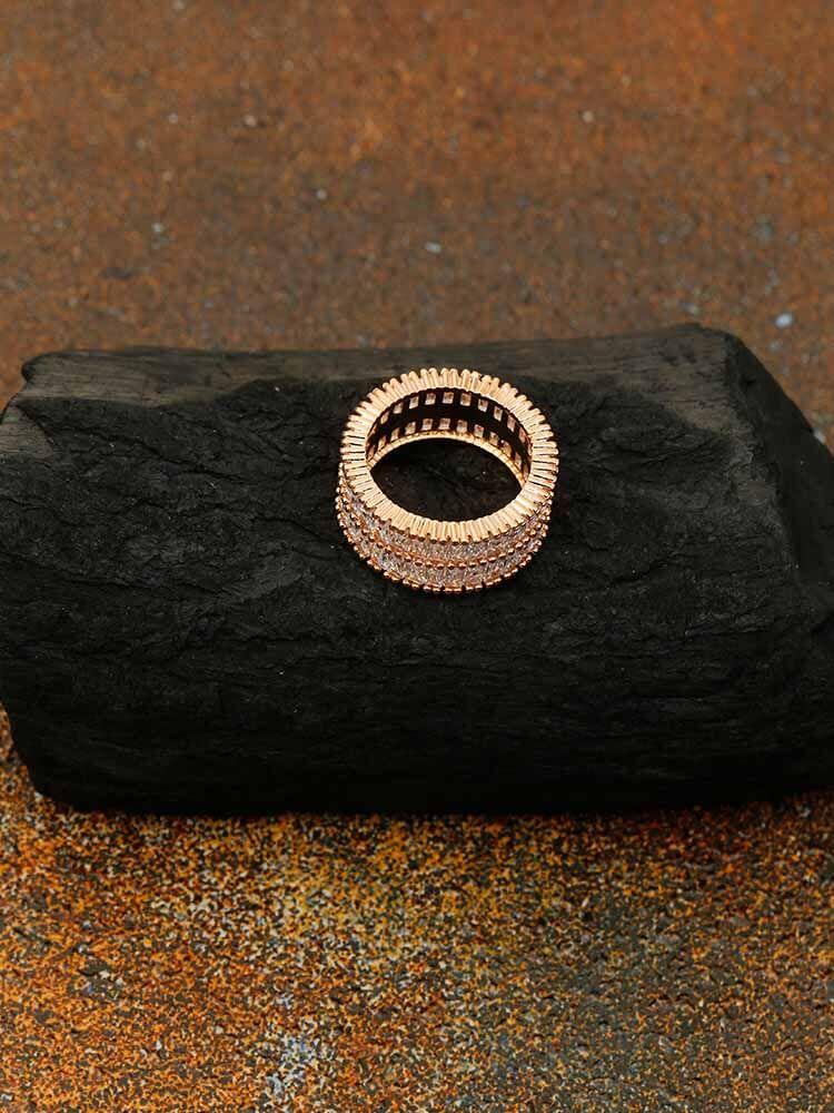 rings - Bling Bag Rose Gold Kinsley Zirconia Ring
