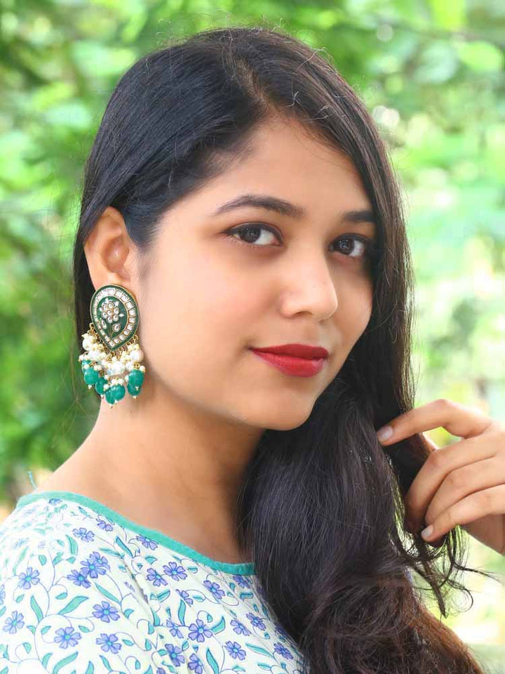 Jade Charmi Dangler Earrings