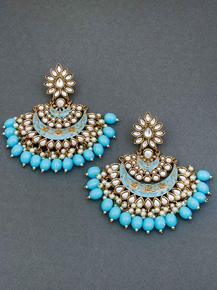 Baby Blue Ajaya Chaandbali - Bling Bag