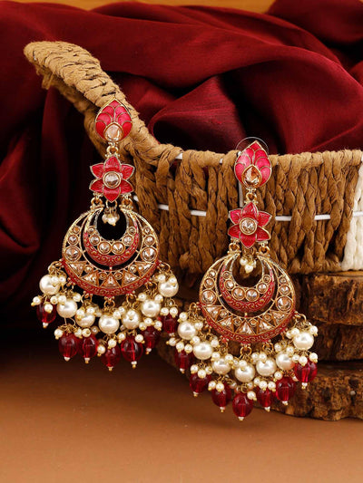 earrings - Bling Bag Rani Kavya Chaandbali Earrings