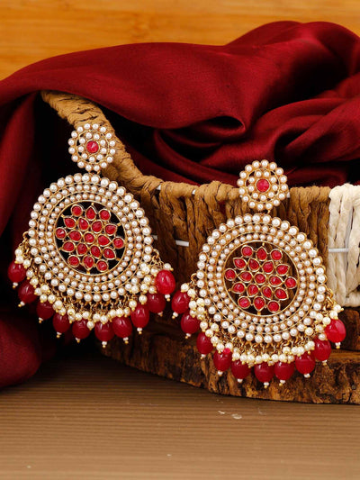 earrings - Bling Bag Ruby Nandini Designer Earrings