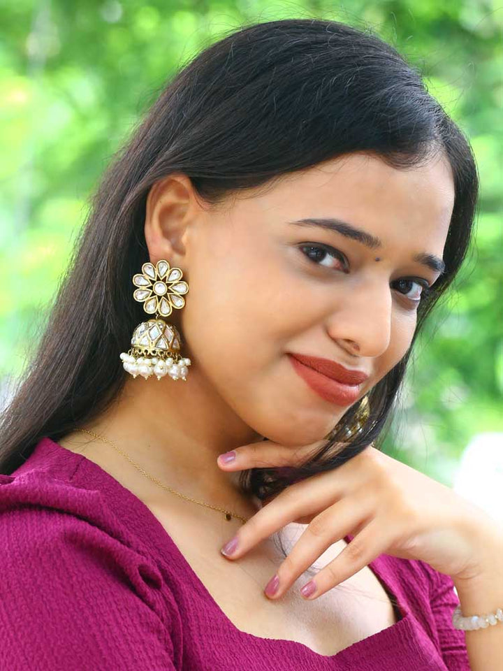 Ivory Jayrani Jhumkis