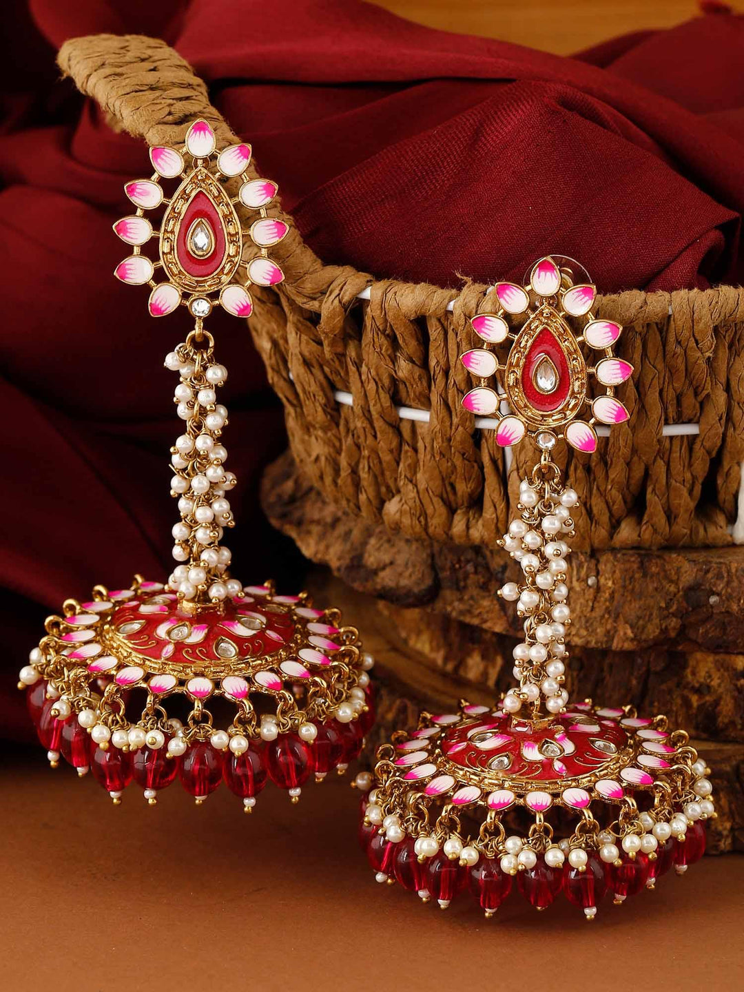 earrings - Bling Bag Rani Jacki Jhumki Earrings