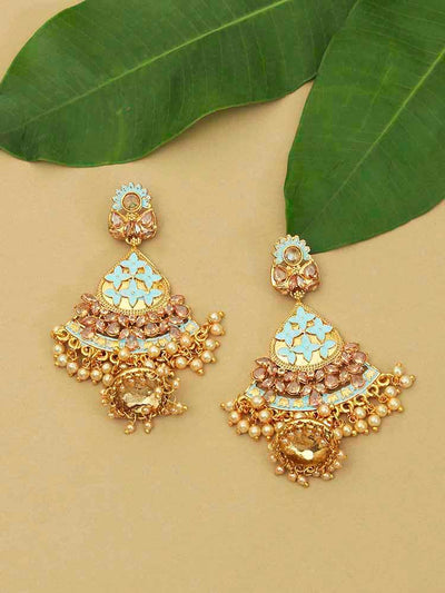 earrings - Bling Bag Neon Green Siddhi Jhumki Earrings