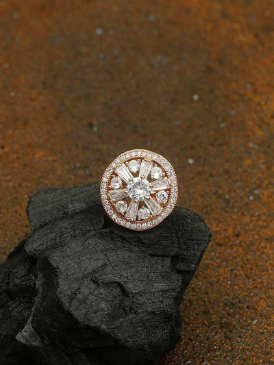 rings - Bling Bag Rose Gold Radnya Zirconia Ring