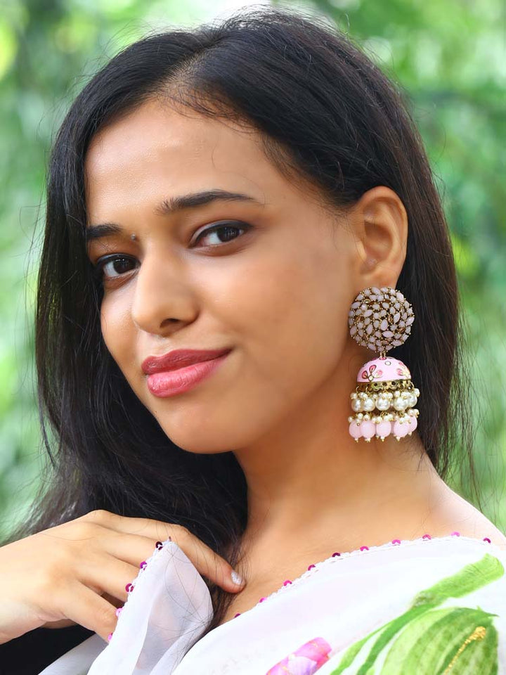 Blush Daliha Jhumkis