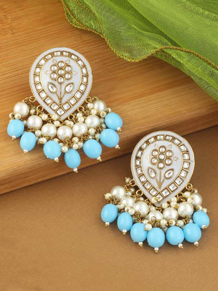 Sky Blue Charmi Designer Earrings - Bling Bag