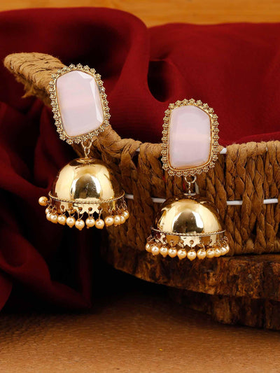 earrings - Bling Bag Lilac Madhura Jhumki Earrings