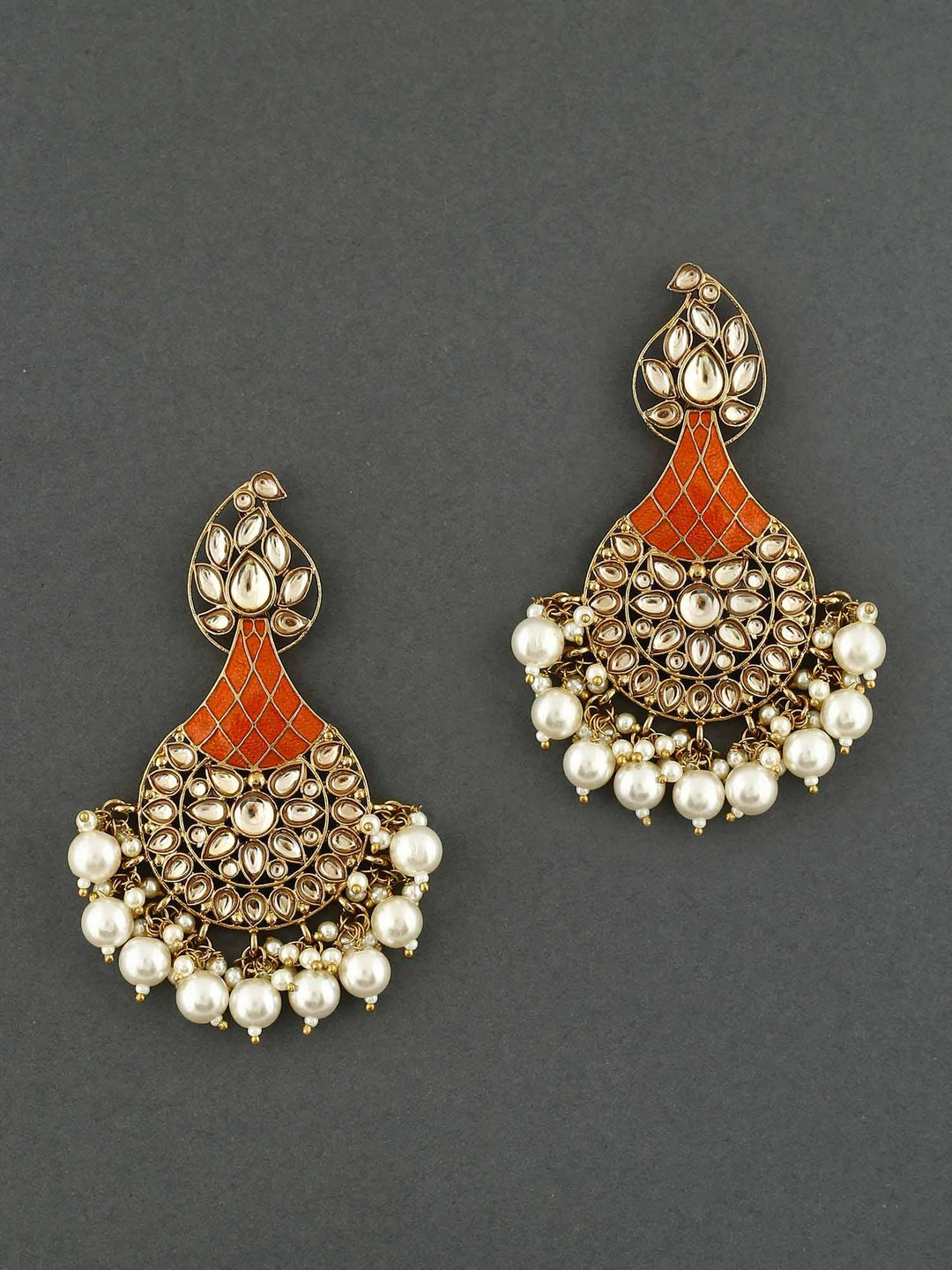 earrings - Bling Bag Orange Boond Designer Earrings
