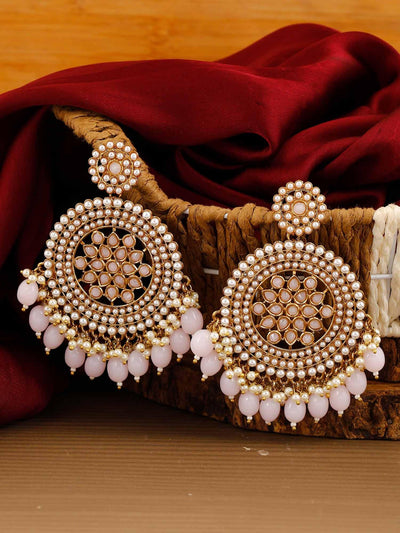 earrings - Bling Bag Lilac Nandini Designer Earrings