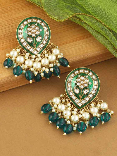 Emerald Charmi Designer Earrings - Bling Bag