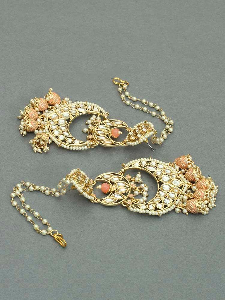 earrings - Bling Bag Neon Pink Hetal Chaandbali Sahara Earrings