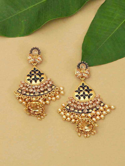 earrings - Bling Bag Jet Siddhi Jhumki Earrings