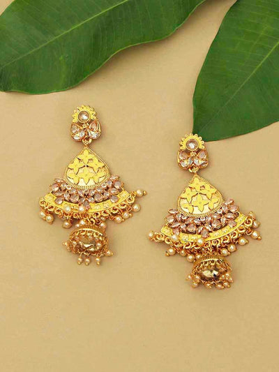 earrings - Bling Bag Lemon Siddhi Jhumki Earrings