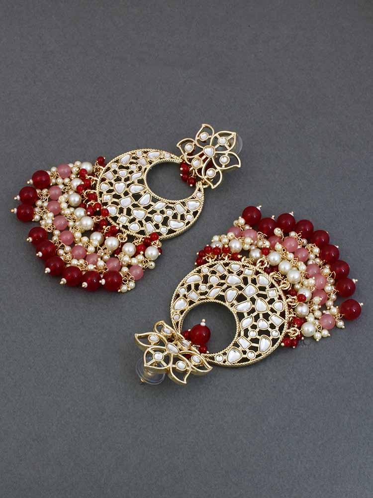 Dark Pink Pihu Chandbalis - Bling Bag