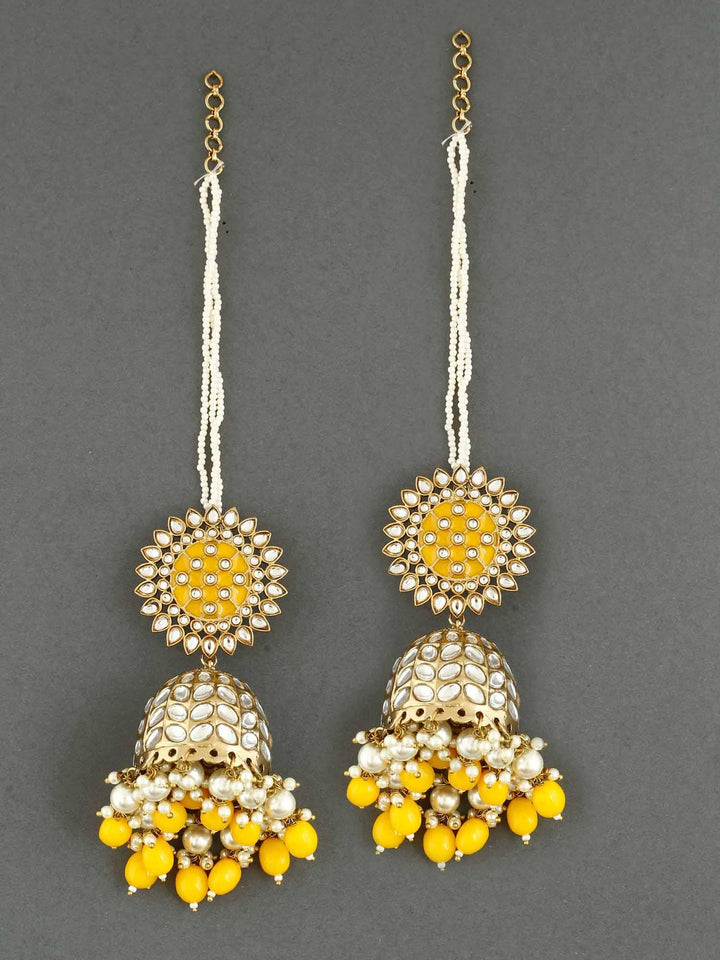 earrings - Bling Bag Lemon Maharani Sahara Jhumkis