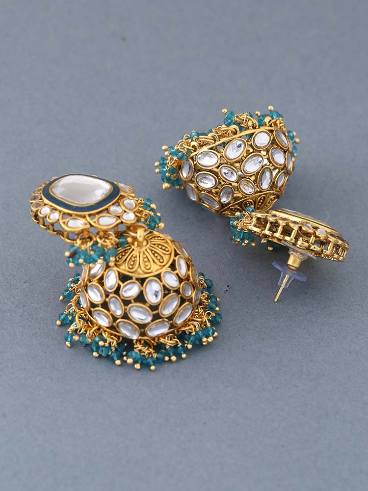 Emerald Abhidha Jhumkis