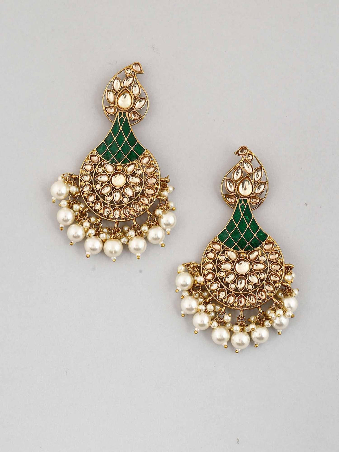 earrings - Bling Bag Emerald Boond Designer Earrings