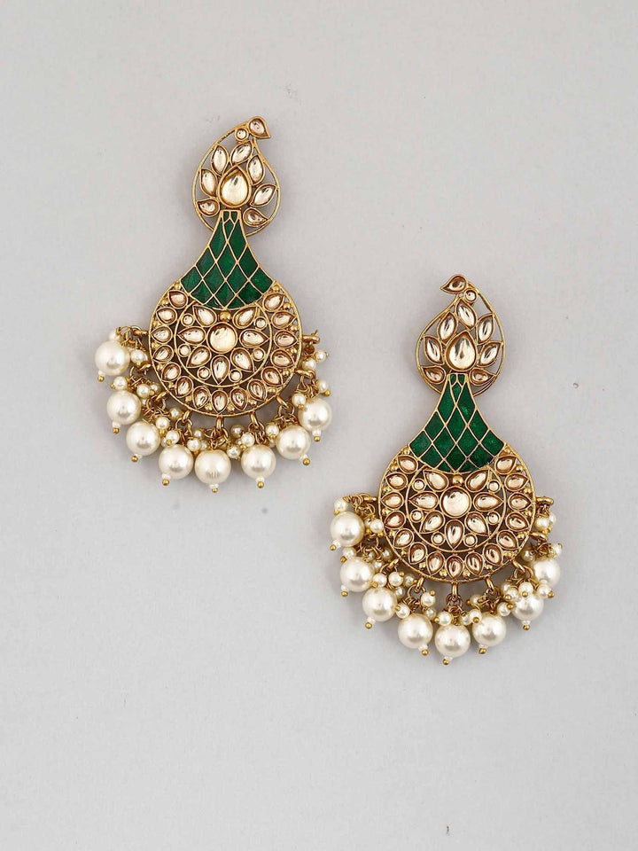 earrings - Bling Bag Emerald Boond Designer Earrings
