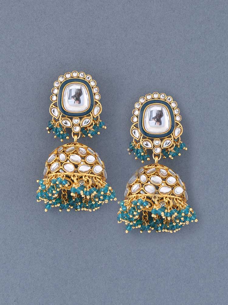 Emerald Abhidha Jhumkis