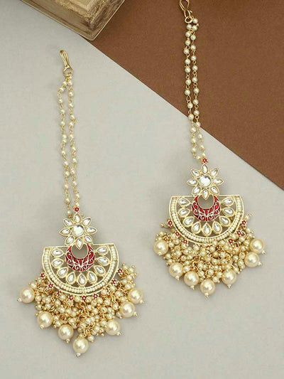 earrings - Bling Bag Maroon Niyati Chaandbali Sahara Earrings