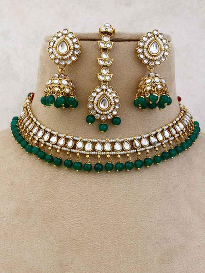Emerald  Shristi Jewellery set - Bling Bag