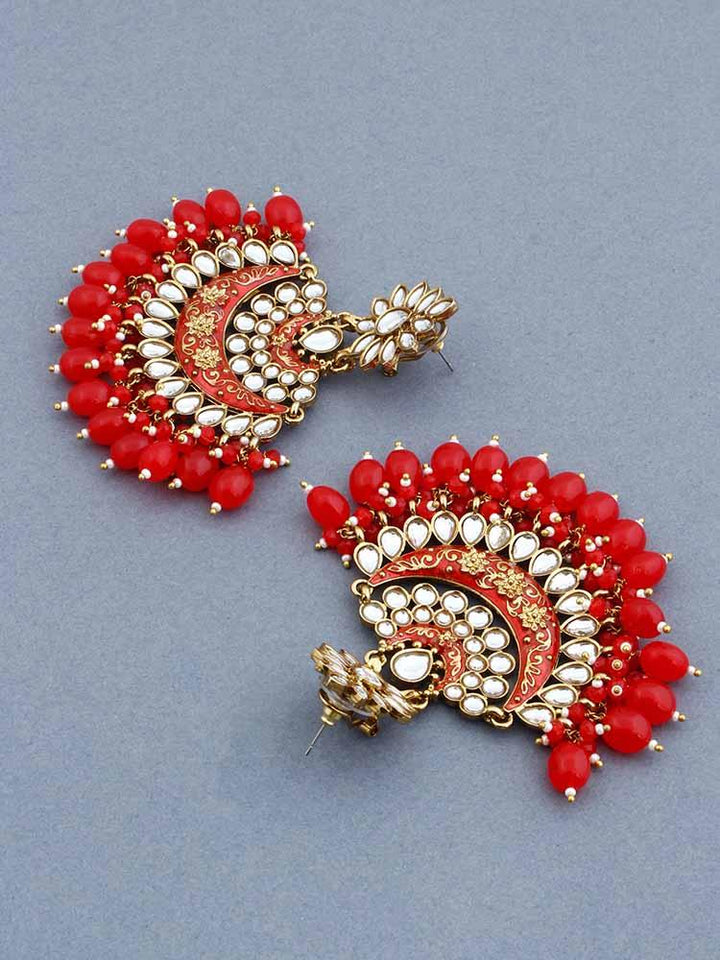 Red Ajaya Chandbalis - Bling Bag