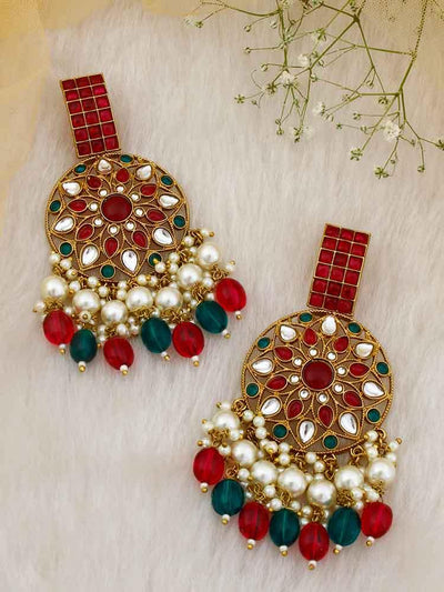 Rani Emerald Tanav Designer Earrings - Bling Bag