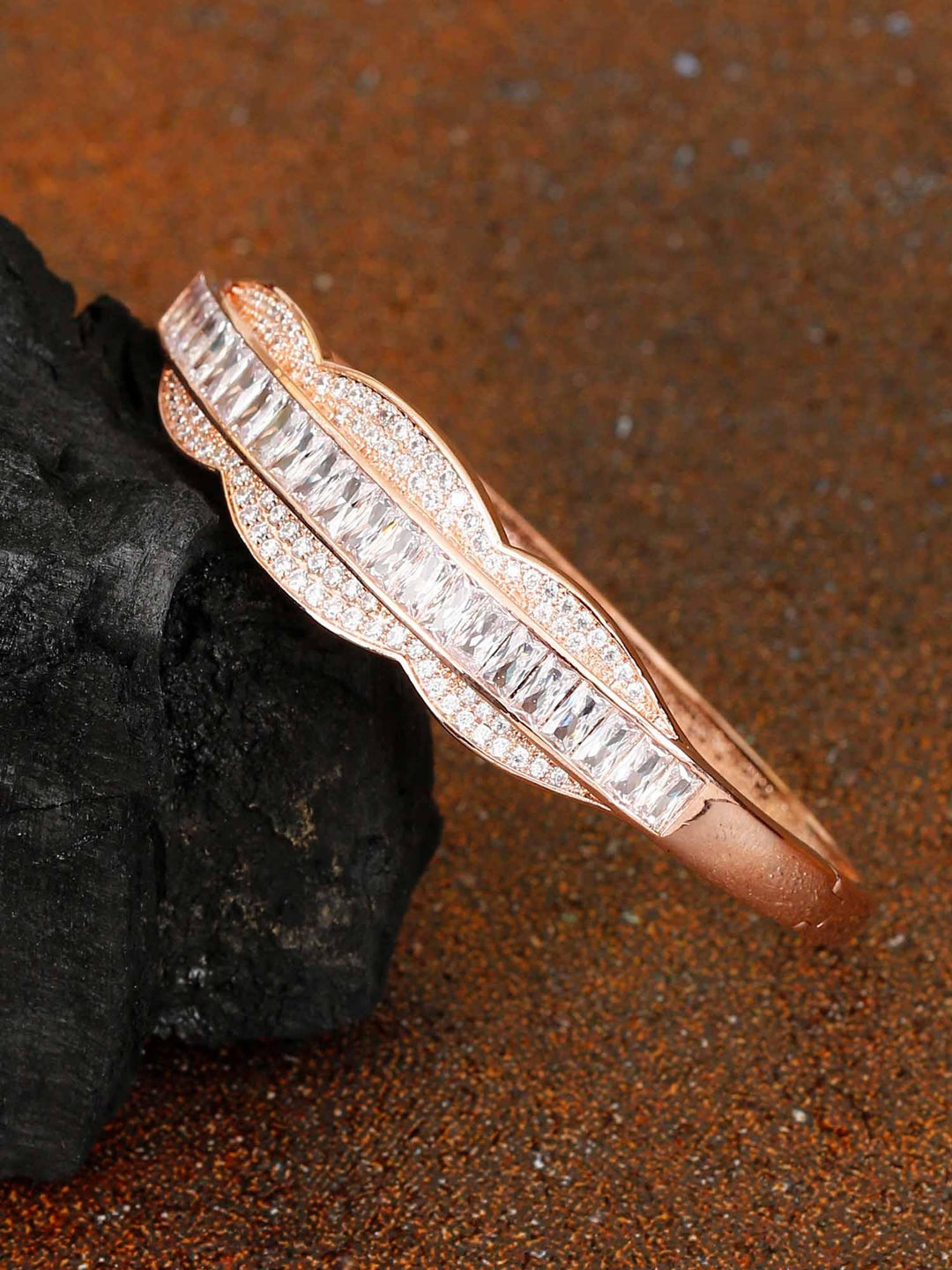 bracelets - Bling Bag Rose Gold Vanessa Zirconia Bracelet