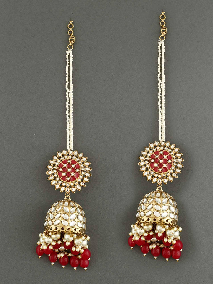 earrings - Bling Bag Ruby Maharani Sahara Jhumki