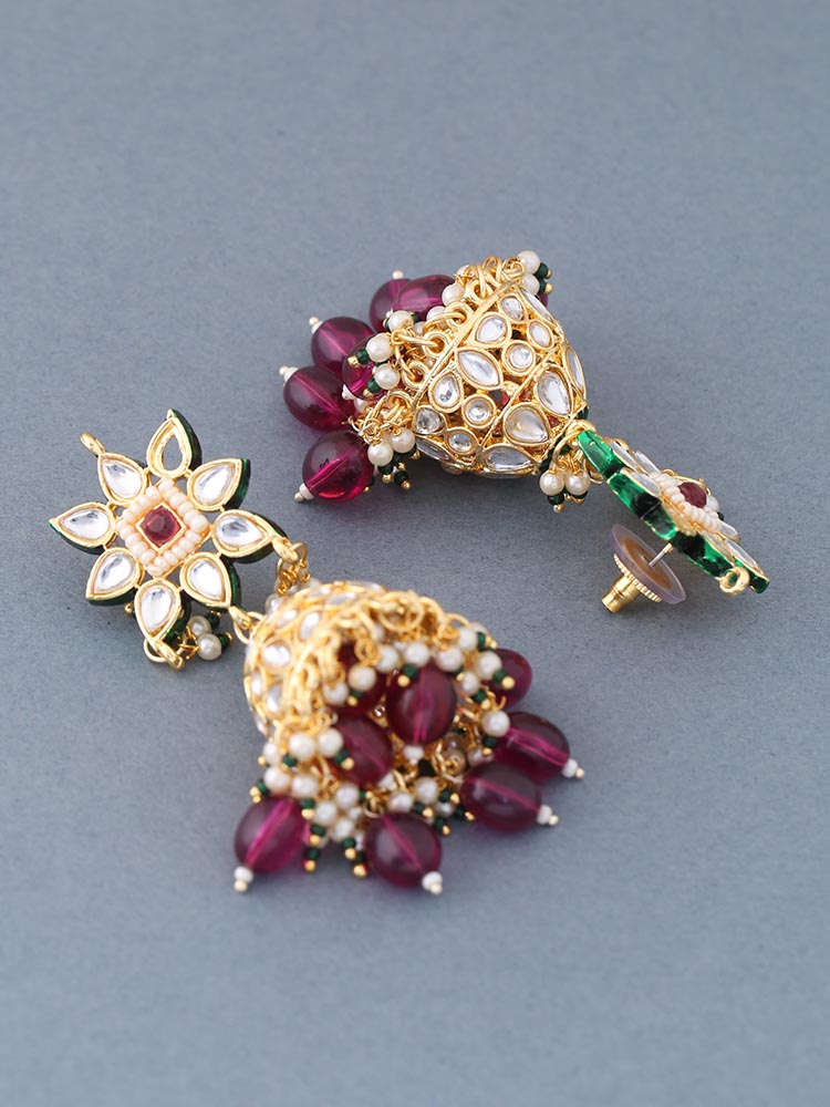 Wine Thanvika Jhumkis