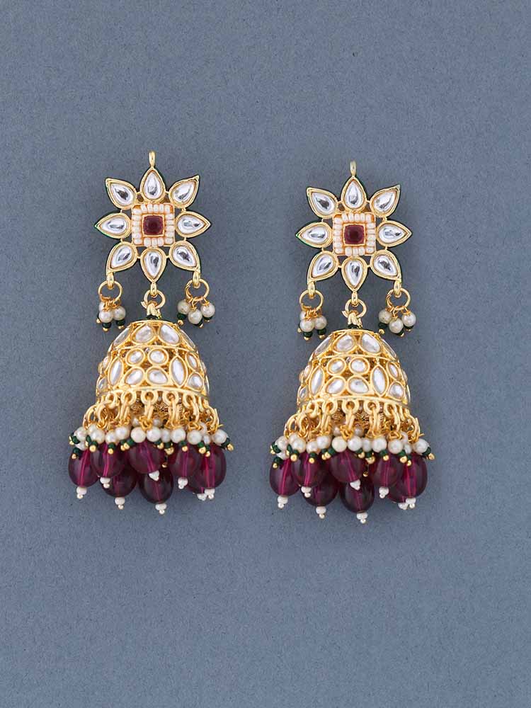 Wine Thanvika Jhumkis