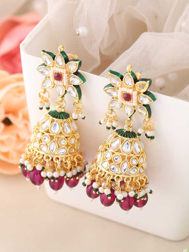 Wine Thanvika Jhumkis