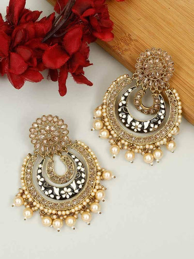 earrings - Bling Bag Jet Sushma Chaandbali Earrings