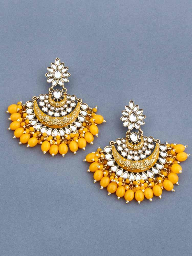 Mustard Ajaya Chandbalis - Bling Bag