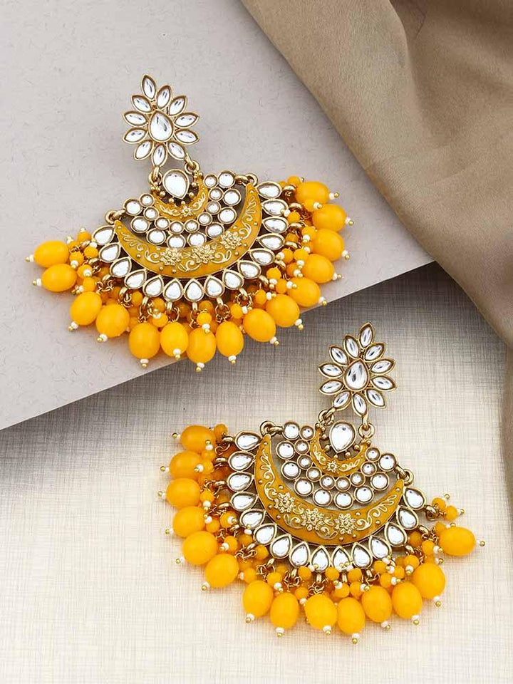 Mustard Ajaya Chandbalis - Bling Bag